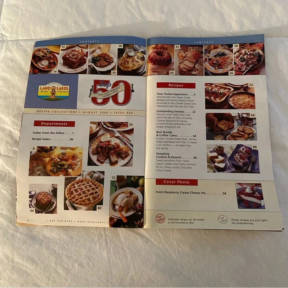 RARE Vintage Land O Lakes soft Cover Cookbook